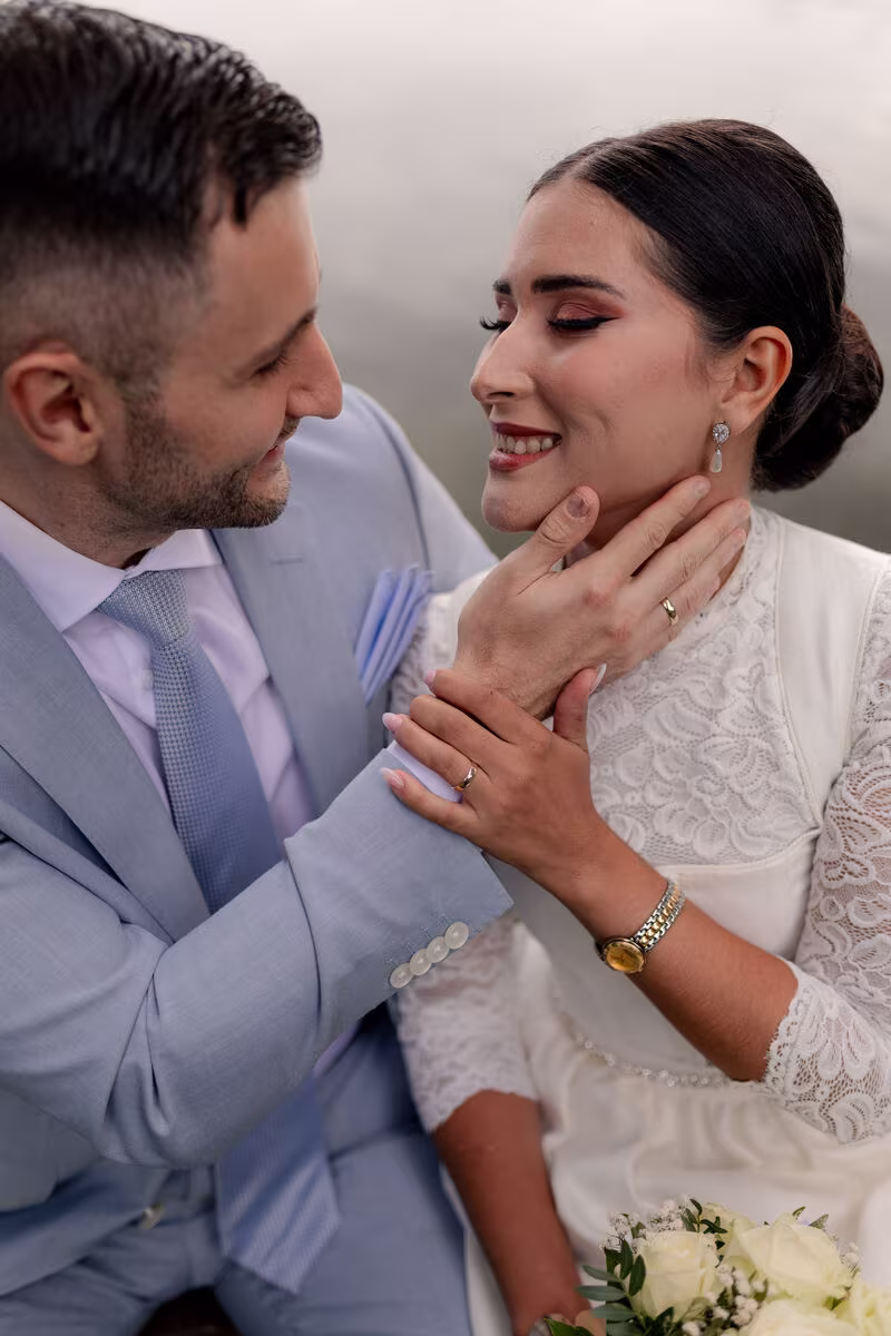 Virginia and Romano wedding at Wolfratshausen registry office in Bavaria