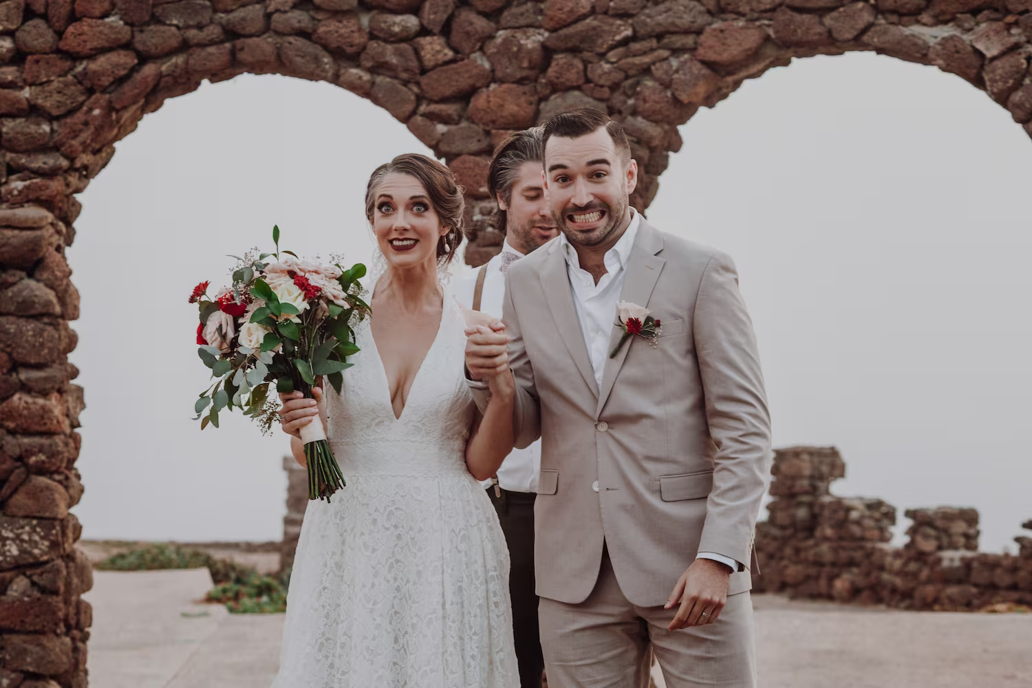 A couple in a beautiful place