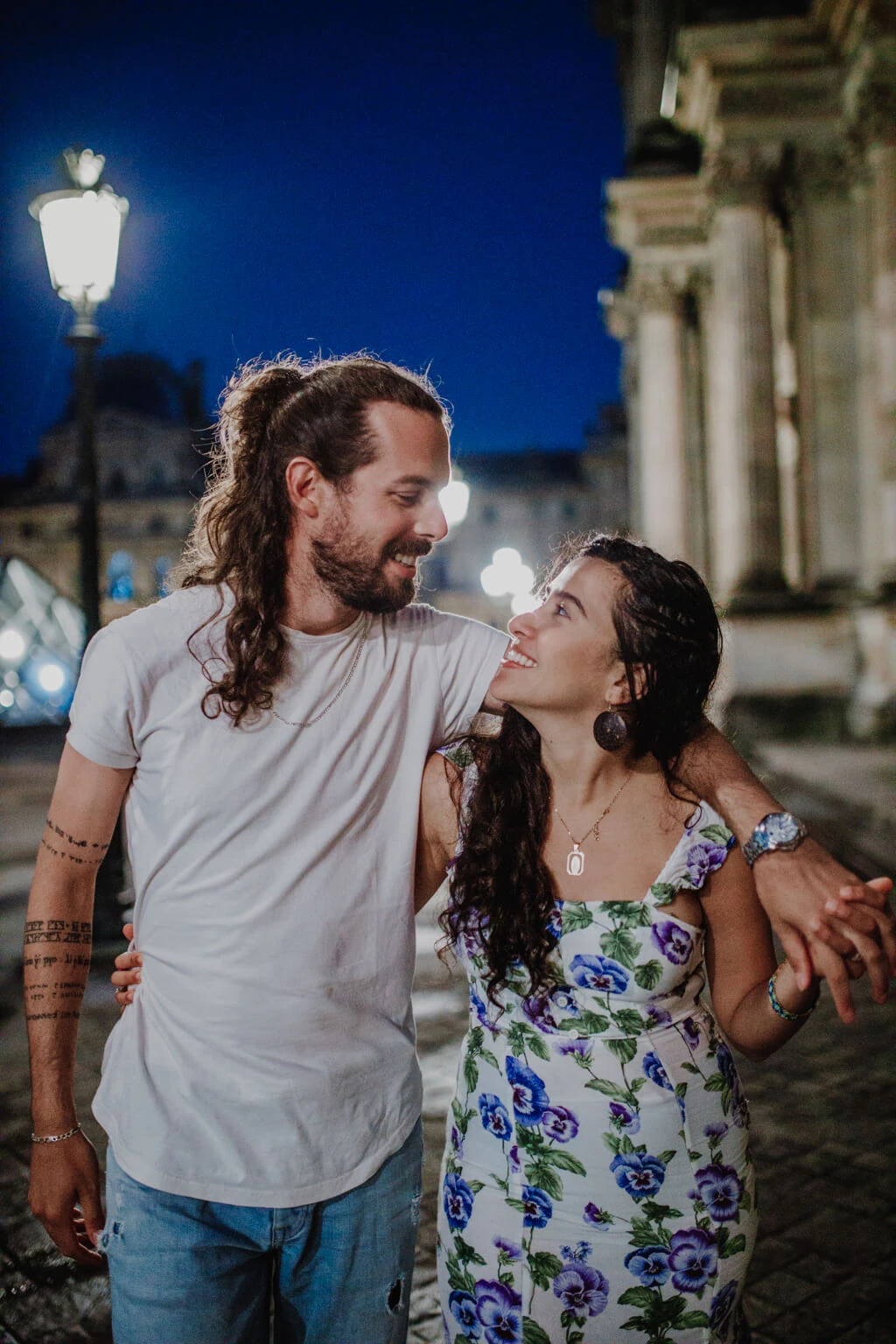 A couple in a beautiful place
