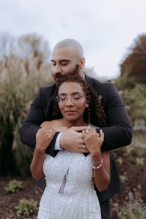 A newly married couple in Munich.